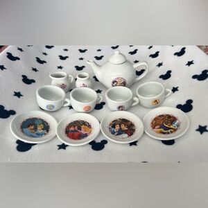 Disney Princess Porcelain Tea Set - White and Multicolor
